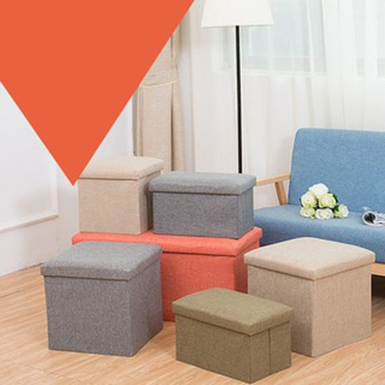 Hộp đựng đồ kiêm ghế ngồi đa năng gấp gọn nhiều màu, Tủ vải kiêm ghế ngồi, Ghế đôn kiêm hộp đựng đồ, thùng vải gấp gọn, hộp đựng đồ gấp gọn