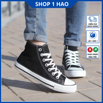 Giày thể thao thời trang nam, nữ Converse Classic cổ cao màu đen