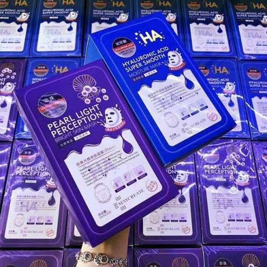 Hộp 20 miếng Mặt nạ HA Tím mask HA nội địa Trung