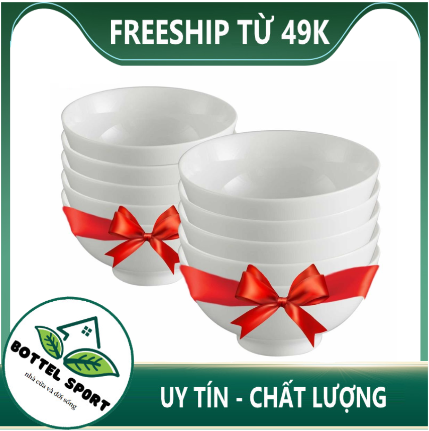 Bộ chén sứ hoa văn cao cấp - chén sứ tráng men- tô và chén