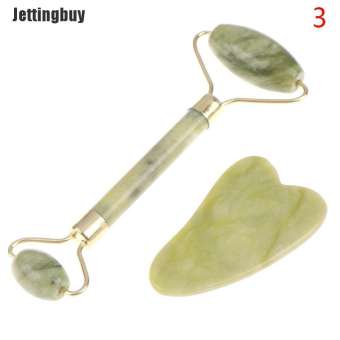 Jettingbuy Công Cụ Qiuq Con Lăn Và Gua SHA Bằng Máy Cạo Ngọc Bích Tự Nhiên Với Đá Cho Mặt