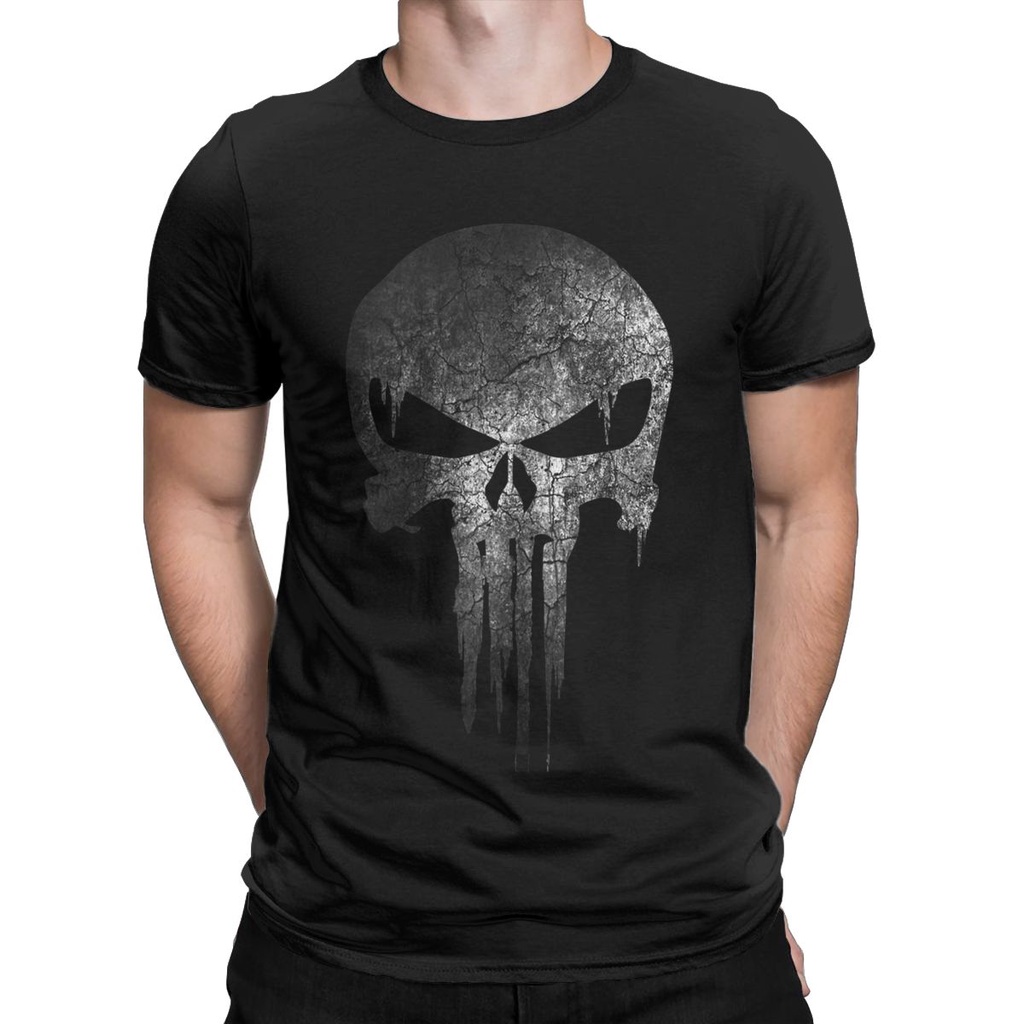 Punisher 3D Printed Short Sleeve Tee Casual Oversized Men'S T
