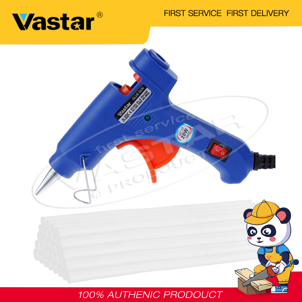 Vastar 20W Keo Nóng Chảy Với 30 Chiếc 7Mm * 200Mm Keo Dính Công Nghiệp Mini Nhiệt Điện Nhiệt Độ Công Cụ Nhiệt Độ