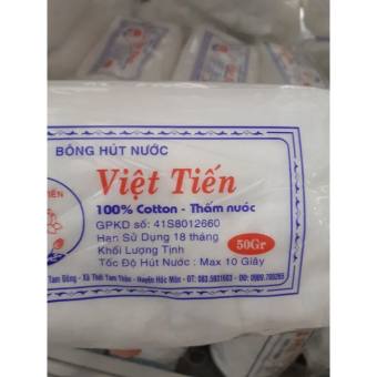 Bông gòn cuộn y tế việt tiến 50g (Bông hút nước)