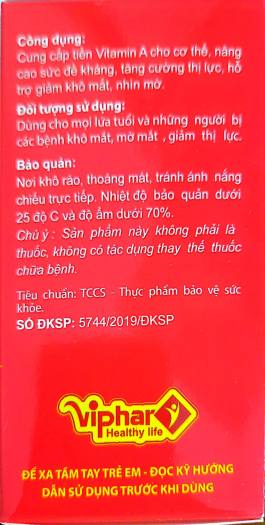 Viên uống dầu gấc Viphar Hộp 100 viên - Đẹp da - VNP