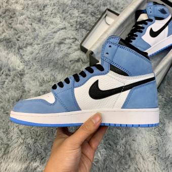 Giày thể thao jordan panda đen trắng cổ cao, giày jordan xanh nỉ cổ cao nam nữ các màu đủ size hàng chuẩn