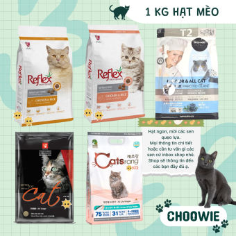 Hạt cho mèo 1kg túi bạc | Catsrang | Cat's Eye | Reflex High Quality | Mister Donut | Đồ ăn cho mèo