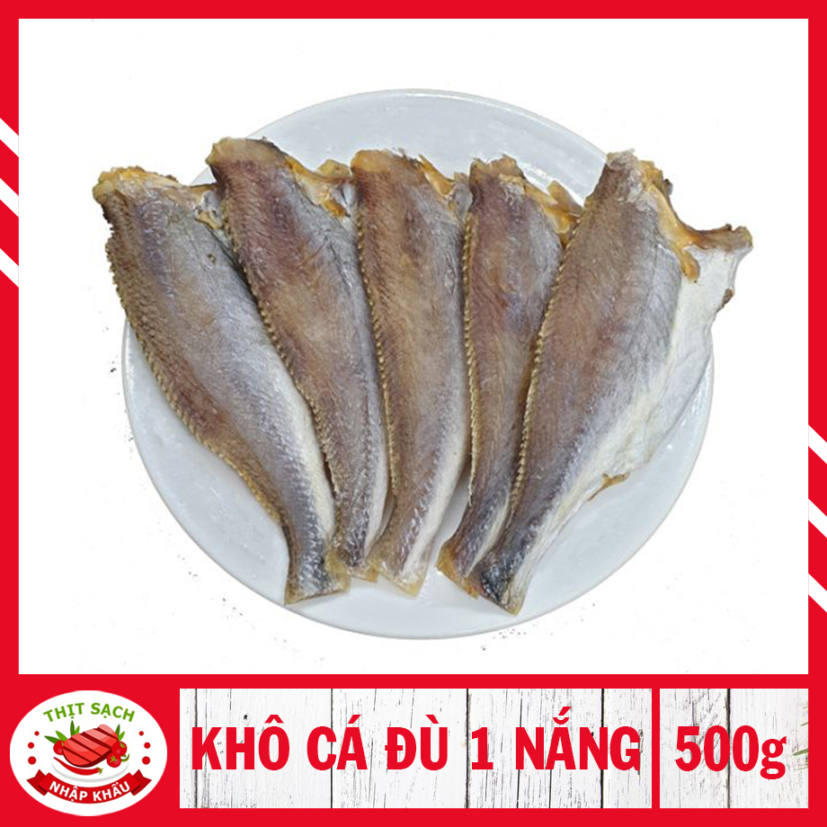 [Chỉ giao - HCM ] Khô cá đù một nắng , đặc sản miền Tây, thịt thơm đóng gói 500g