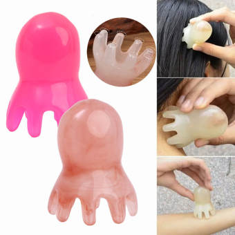 Resin Resin Octopus Comb Head Massager Meridian Scraping Scalp Massage Brush Acupuncture SPA Gua Sha Health Massage Tool