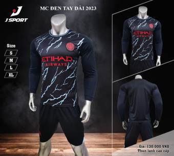 Quần Áo Bóng Đá Manchester City dài tay mùa giải 2023 - 2024 thun lạnh cao cấp