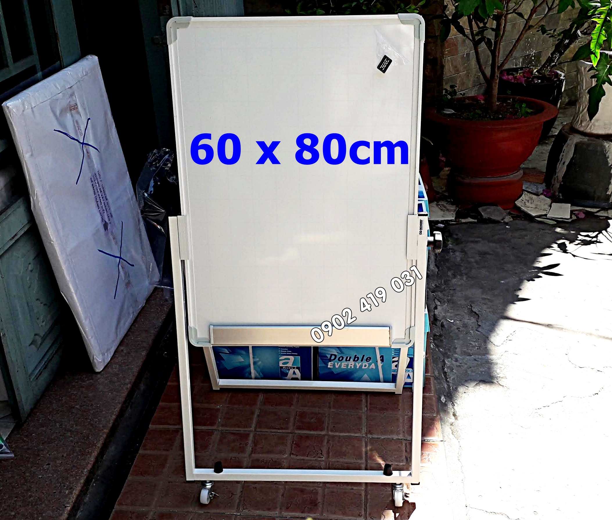 Bảng flipchart chân gấp dq plus 60 x 80cm