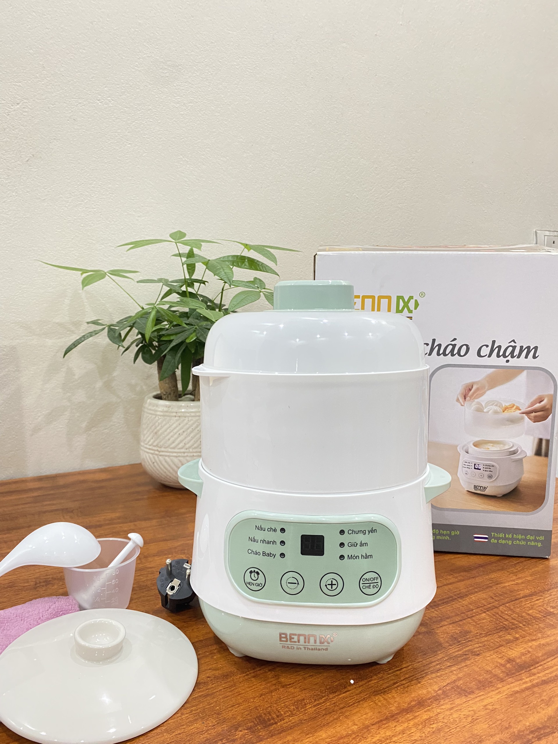 Nồi nấu cháo chậm, trưng yến Bennix BN-100A Công nghệ của Thái lan