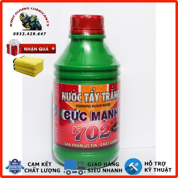 NƯỚC TẨY TRẮNG CỰC MẠNH 702 - Nước Tẩy Trắng Cực Mạnh Các Loại Máy Móc, Động Cơ ,Máy Nổ, Đầu Bò Xe, Lốc Máy, Bình Xăng Bị Dính Dầu Nhớt⛽️BÌNH DƯƠNG LUBRICANTS⛽️