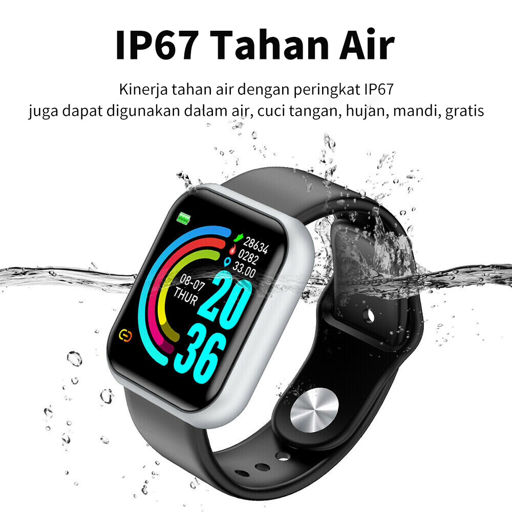 Model peledak Smart Watch Y68 Sport Waterproof Bluetooth Smart Watch Fitness Tracker Wristband Pedomet…