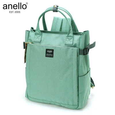 Anello Polyester Canvas 10 Pocket 2 Way Tote Backpack AT-C1225 (4)