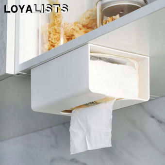 LOYALISTS Hộp Đựng Giấy Nhà Bếp Hộp Đựng Khăn Giấy Dán Tường Hộp Đựng Khăn Giấy Nhà Vệ Sinh Hộp Khăn Giấy Dán Liền Mạch