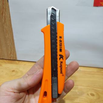 Dao rọc giấy đa năng 18mm hãng Kapusi, dao trổ cố định lưỡi dao siêu sắc, khung nhựa siêu bền, dao cắt decal, dao cắt giấy, rọc băng dính, dao rọc giấy A100 cắt thùng bìa carton, dao rọc giấy to, dao đa năng