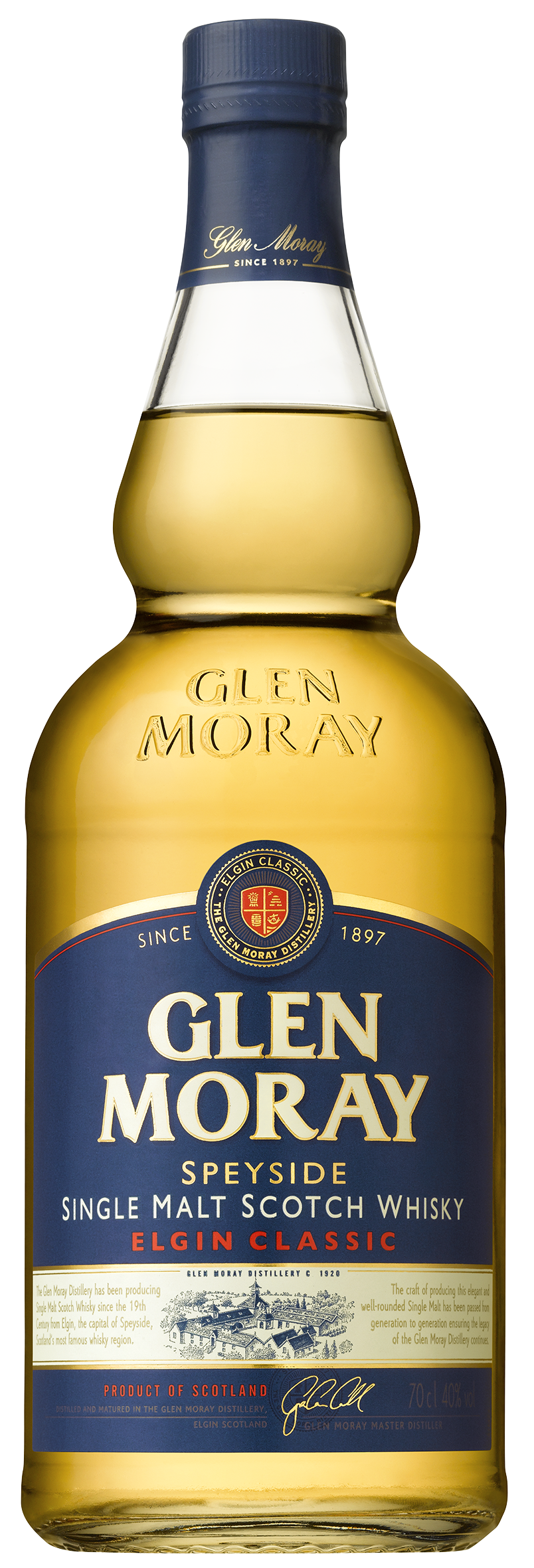 Glen Moray 12 Years Old Single Malt Whisky 40% 700ml [With Box