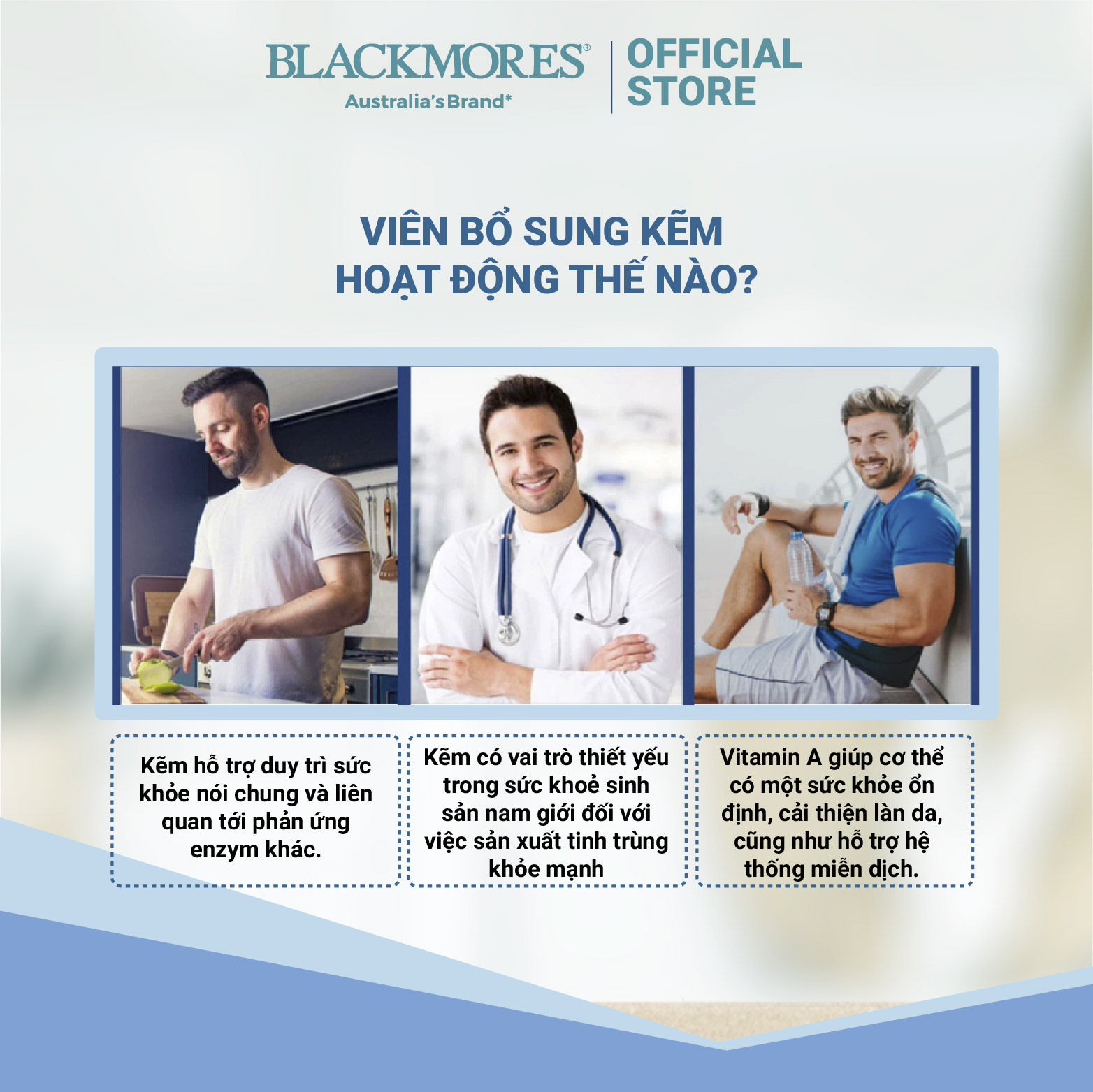 Viên uống bổ sung kẽm Blackmores Bio Zinc Úc 168 viên hỗ trợ điều trị mụn nội tiết, làm lành vết thương