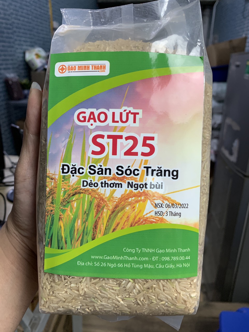 Gạo lứt st25 nguyên cám