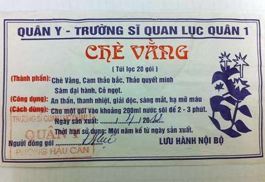 Chè vằng 80 túi lọc Lục Quân