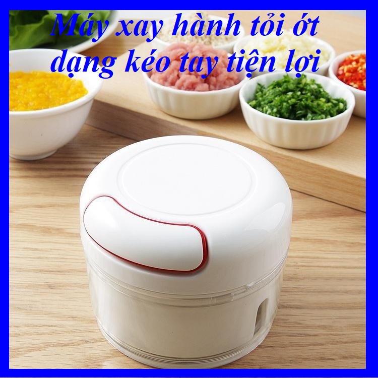 [HÀNG XỊN] Máy xay hành tỏi ớt đa năng dạng kéo tay tiện lợi nhanh nhuyễn nhỏ gọn