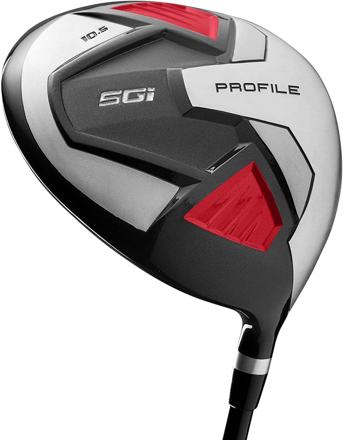 Wilson Golf Profile SGI Kompletny męski zestaw kijków golfowych. Sterownik z wałem grafitowym, drewno wodne z wałem grafitowym, hybrydowy ze stalowym wałem, żelazka ze stali nierdzewnej 6/7/8/9, klin skośny, klin piaskowy Easy Launch ze stalowymi wałami, putter. PRAWORĘCZNY