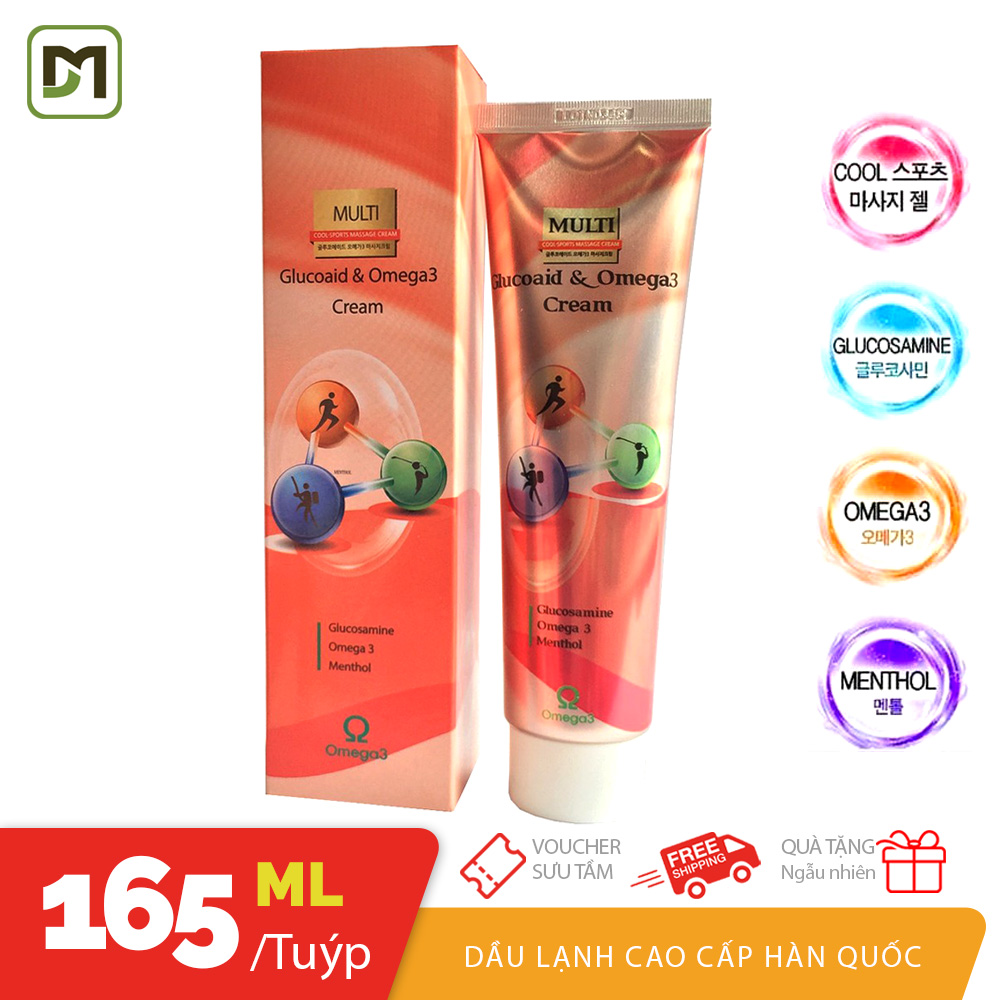 Dầu lạnh xoa bóp khớp Glucoaid và Omega3 cao cấp Hàn Quốc 165ml
