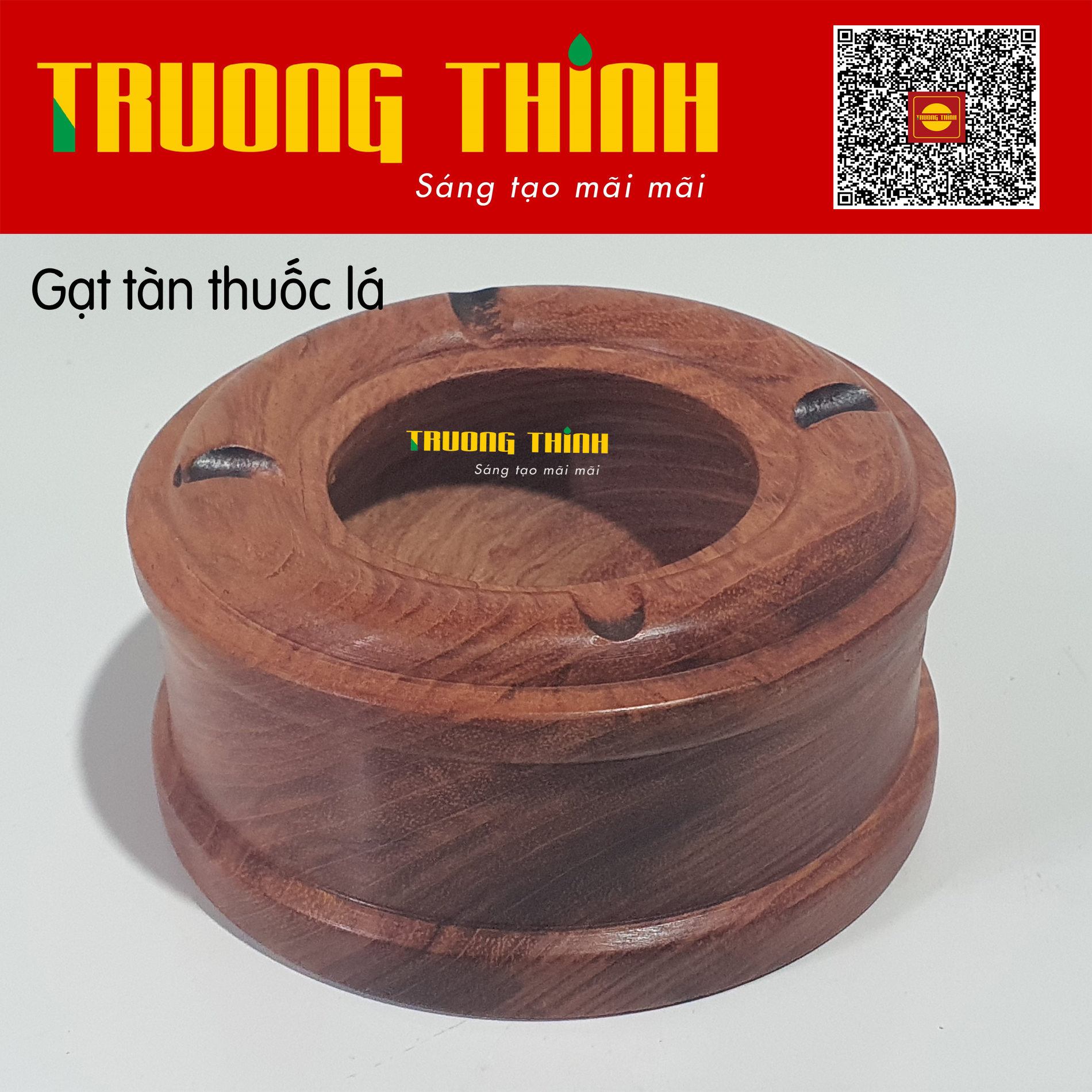 Gạt tàn bằng gỗ hương cao cấp sang trọng dễ dàng vệ sinh trường thịnh