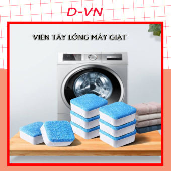 Viên Tẩy Vệ Sinh Lồng Máy Giặt - Bột Vệ Sinh Máy Giặt Diệt khuẩn Và Tẩy Chất Cặn Lồng Máy Hiệu Quả D_VN