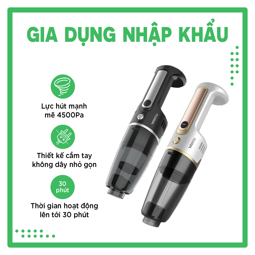 Máy hút bụi cầm tay yantu v01s - máy hút bụi mini nhỏ gọn tiện dụng chính hãng yantu