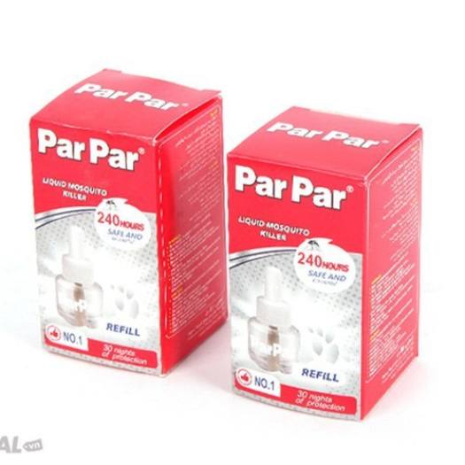 Lọ tinh dầu đuổi muỗi parpar, dùng được cho gia đình có cả trẻ sơ sinh và trẻ nhỏ, không gây độc hại