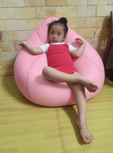 Ghế Lười Hạt Xốp 3ii Home Hàng Xuất Khẩu Chất Lượng Cao Size M 80x100cm Màu Hồng