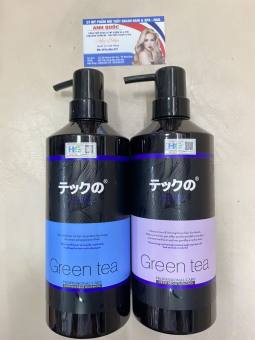 Dầu Gội Xả Dưỡng Sâu Trà Xanh Greentea Meiki hàng chính hãng 800mlx2
