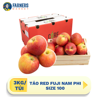 Táo Red Fuji Nam Phi size 100 (3Kg/Túi)