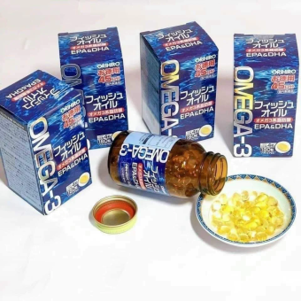 Viên uống dầu cá Omega 3 bổ mắt bổ não Orihiro Nhật Bản 180 viên