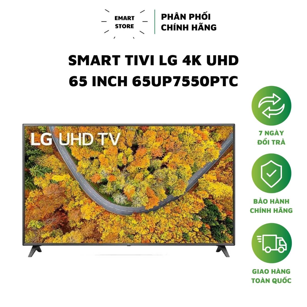 Smart Tivi LG 4K 65 Inch 65UP7550 (Hàng Chính Hãng Bảo Hành 24 Tháng)