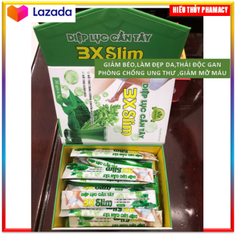 Diệp Lục Cần Tây 3X Slim- Hỗ Trợ Giảm Béo,Làm Đẹp Da,Hỗ Trợ Thải Độc Gan, Phòng Chống Ung Thư, Giảm Mỡ Máu - Diệp Lục Cần Tây 3X Slim