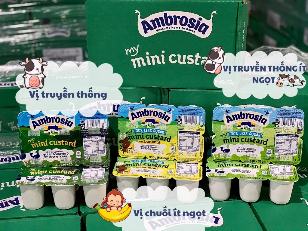 Váng sữa ambrosia cho bé 6 tháng của anh