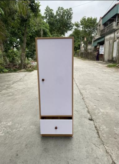 Tủ gỗ 1 buồng 3 ngăn. Kích thước 120 x 40 x 30cm. Gỗ MDF cao cấp, sang trọng, tiện dụng.