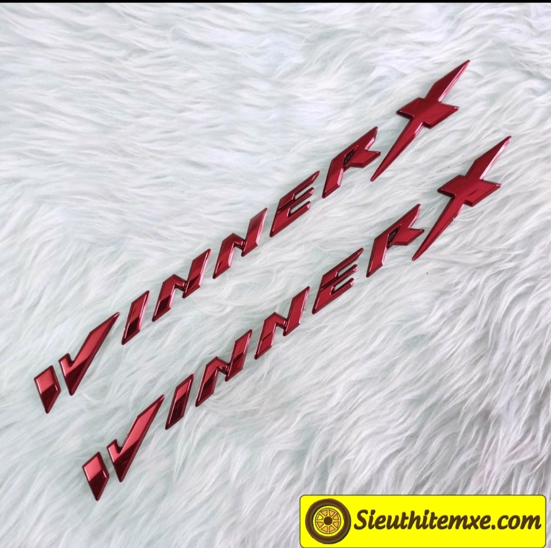 Tem chữ nổi winner x hàng zin cao cấp, không bong tróc