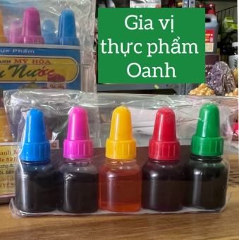 Màu nước thực phẩm Mỹ Hoà (vỉ 5 màu)