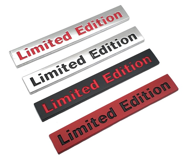 Tem chữ logo limited edition dán trang trí xe ô tô