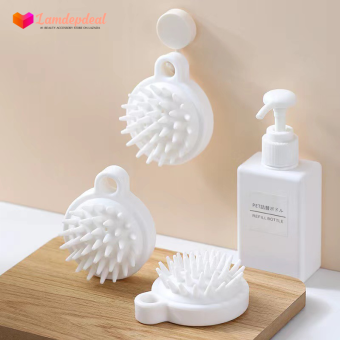 Bàn chải gội đầu MUJI kết hợp massage da đầu bằng túi khí - Bàn chải gội đầu silicon mềm kích thích mọc tóc, giúp tóc chắc khỏe - Bàn chải massage tăng cường lưu thông máu, giảm stress, trẻ hóa da đầu.