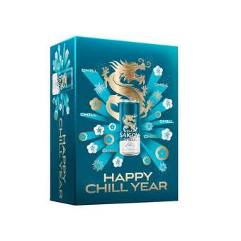 Thùng 24 lon Bia Sài Gòn CHILL - SABECO - 330ml/lon