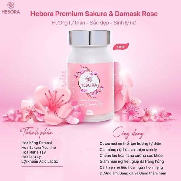 Hebora nhật bản - viên hàm hương hebora viên uống toả hương tự thân