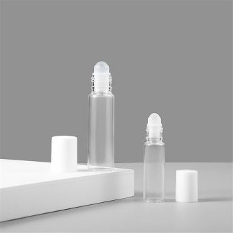 Chai Lăn Thủy Tinh 5Ml/10Ml Rỗng Trong Suốt Với Lọ Tinh Dầu Mỹ Phẩm Rỗng Cuộn Cho Du Khách Có Bóng Thủy Tinh