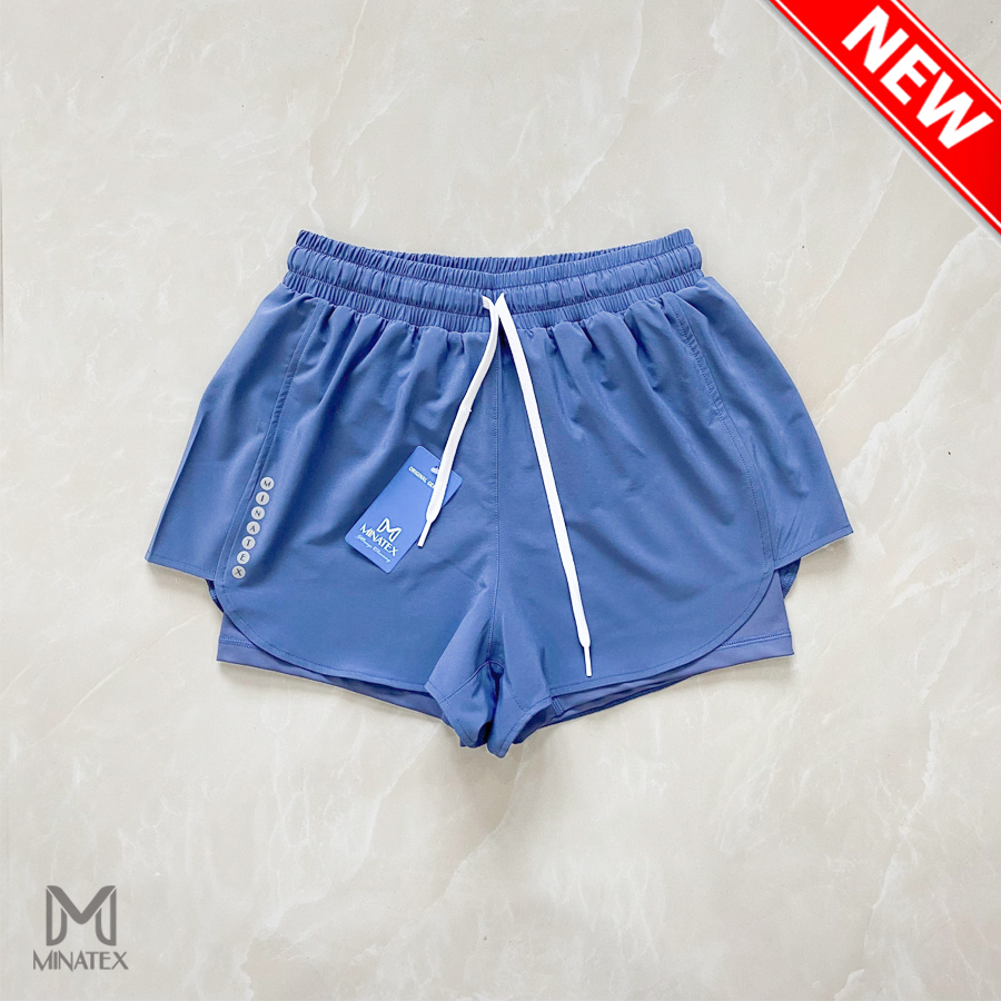 [HCM]Quần đùi tập gym chạy bộ tập thể dục thể thao cho nữ Minatex