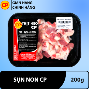 Sụn non heo thái lát 200g - thịt lợn cp tươi sạch