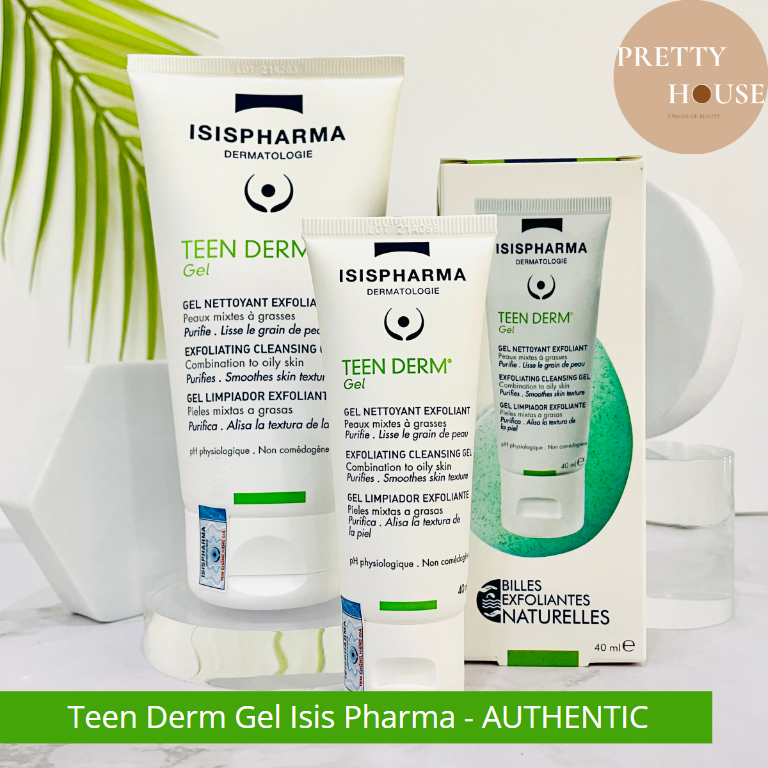 [DATE MỚI-CHÍNH HÃNG]Sữa rửa mặt, giảm nhờn, ngừa mụn TEEN DERM GEL ISIS PHARMA